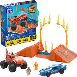 MEGA Bloks Hot Wheels Smash n Crash Tiger Shark Chomp Coursmonster Truck Building Set HKF88