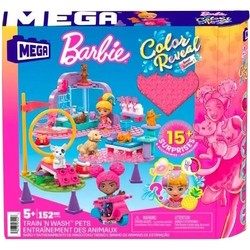 MEGA Bloks Barbie Color Reveal Trainn Wash Pets Building Set HHP89
