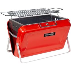 George Foreman Go Anywhere Briefcase Charcoal BBQ