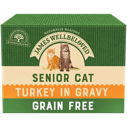 James Wellbeloved Senior Cat Turkey in Gravy 24 pcs