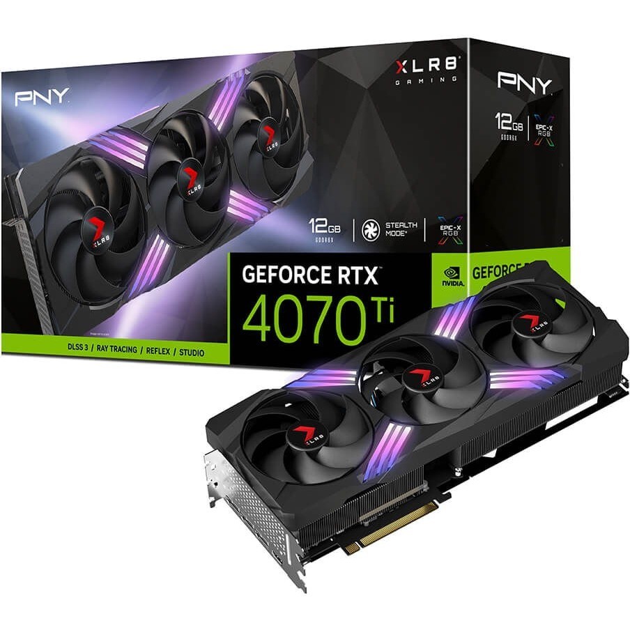 PNY GeForce RTX 4070 Ti 12GB XLR8 Gaming Verto Triple Fan