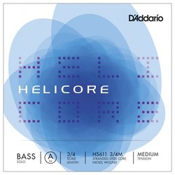 DAddario Helicore Double Bass Single A 3/4 Medium