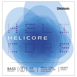 DAddario Helicore Pizzicato Double Bass Single E 3/4 Heavy