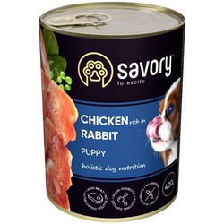 Savory Puppy All Breeds Chicken Rich in Rabbit Pate 400 g