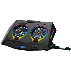 Conceptronic THYIA02B ERGO 2-Fan Gaming Laptop Cooling Pad with Mobile Holder, RGB