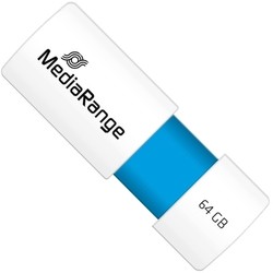 MediaRange USB 2.0 flash drive with slide mechanism 64Gb