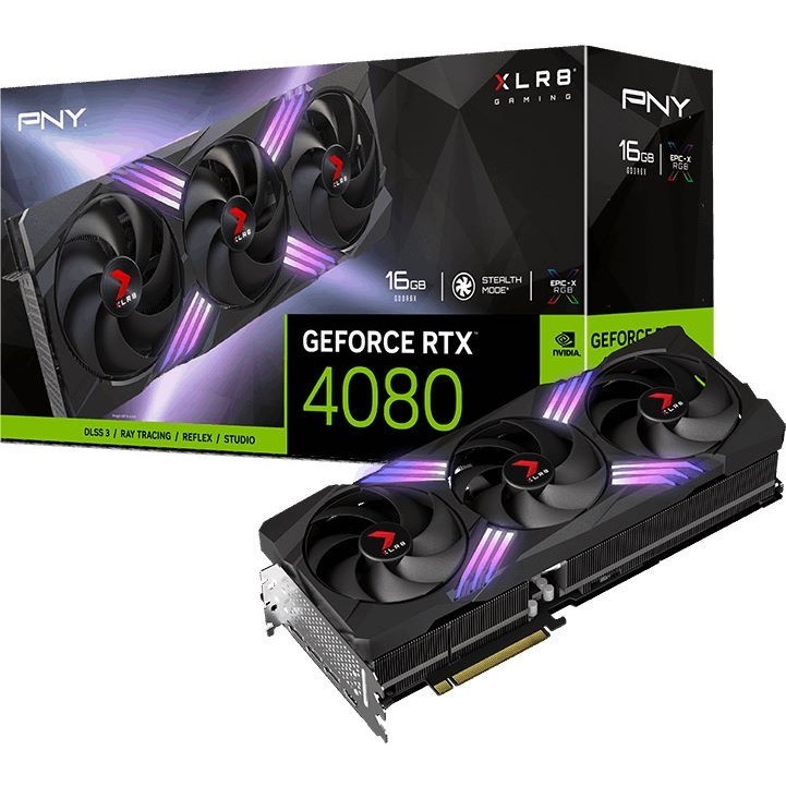 PNY GeForce RTX 4080 VERTO EPIC-X RGB Triple Fan DLSS 3