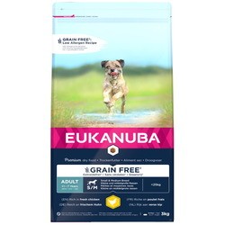 Eukanuba Grain Free Adult Small/Medium Chicken 3 kg