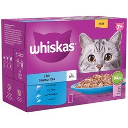 Whiskas 7+ Fish Favourites in Jelly 48 pcs