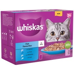 Whiskas 7+ Fish Favourites in Jelly 12 pcs