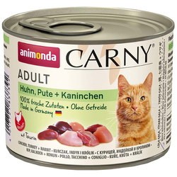 Animonda Adult Carny Chicken/Turkey/Rabbit 200 g 6 pcs