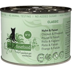 Catz Finefood Classic Canned Chicken/Pheasant 200 g 12 pcs