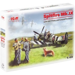 ICM Spitfire Mk.IX with RAF Pilots and Ground Personnel (1:48)