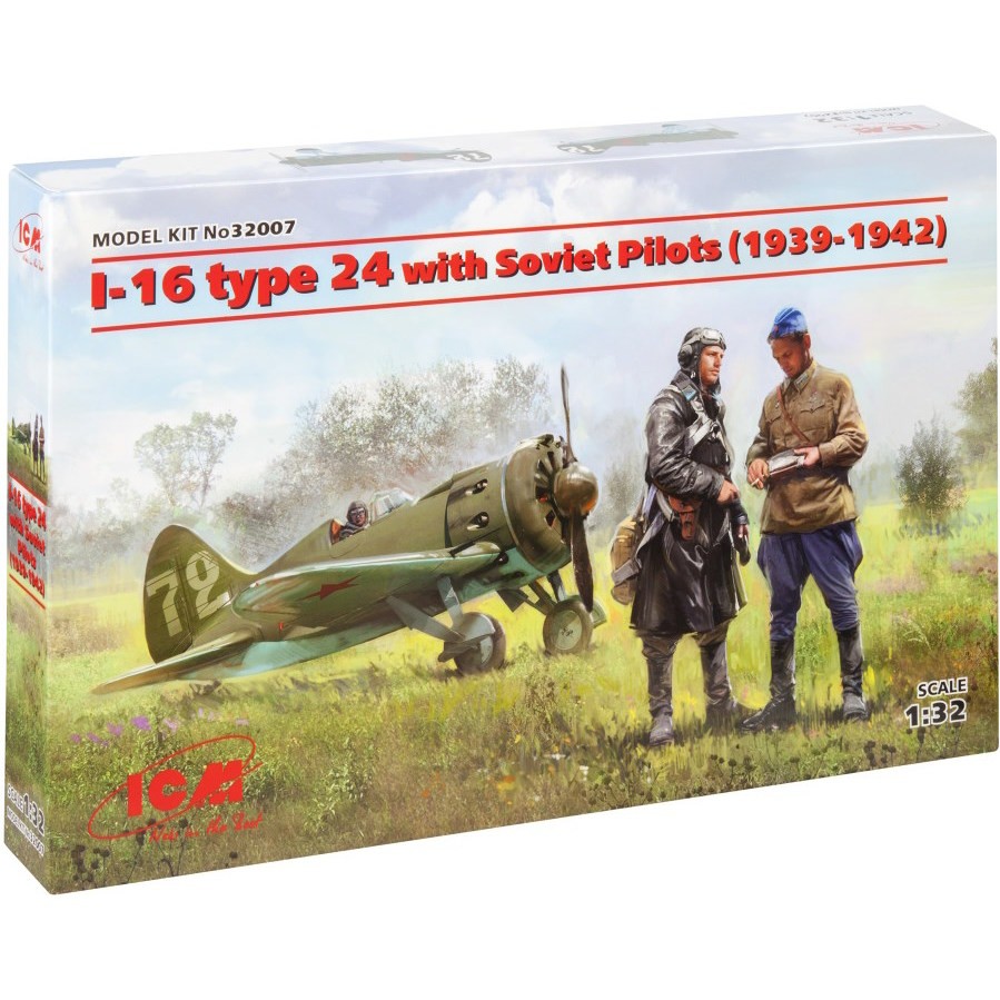 ICM I-16 Type 24 with Soviet Pilots (1939-1942) (1:32)