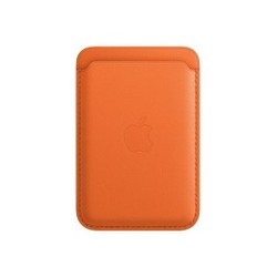 Apple Leather Wallet with MagSafe for iPhone (оранжевый)