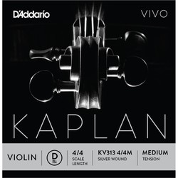 DAddario Kaplan Vivo Violin D String 4/4 Medium