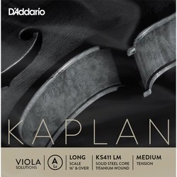DAddario Kaplan Solutions Viola A String Long Scale Medium