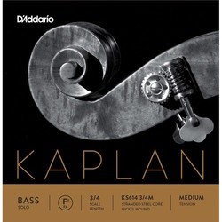 DAddario Kaplan Solo Double Bass F# String 3/4 Medium