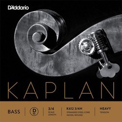 DAddario Kaplan Double Bass D String 3/4 Heavy