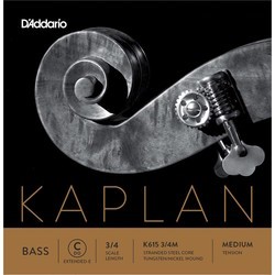 DAddario Kaplan Double Bass C (Extended E) String 3/4 Medium