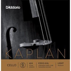 DAddario Kaplan Cello G String 4/4 Light