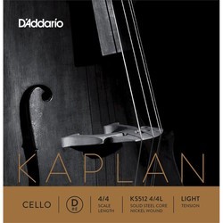 DAddario Kaplan Cello D String 4/4 Light