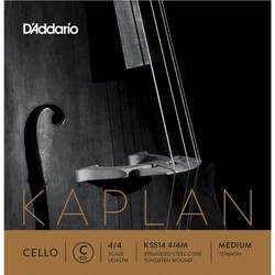 DAddario Kaplan Cello C String 4/4 Medium
