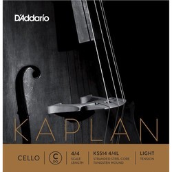 DAddario Kaplan Cello C String 4/4 Light