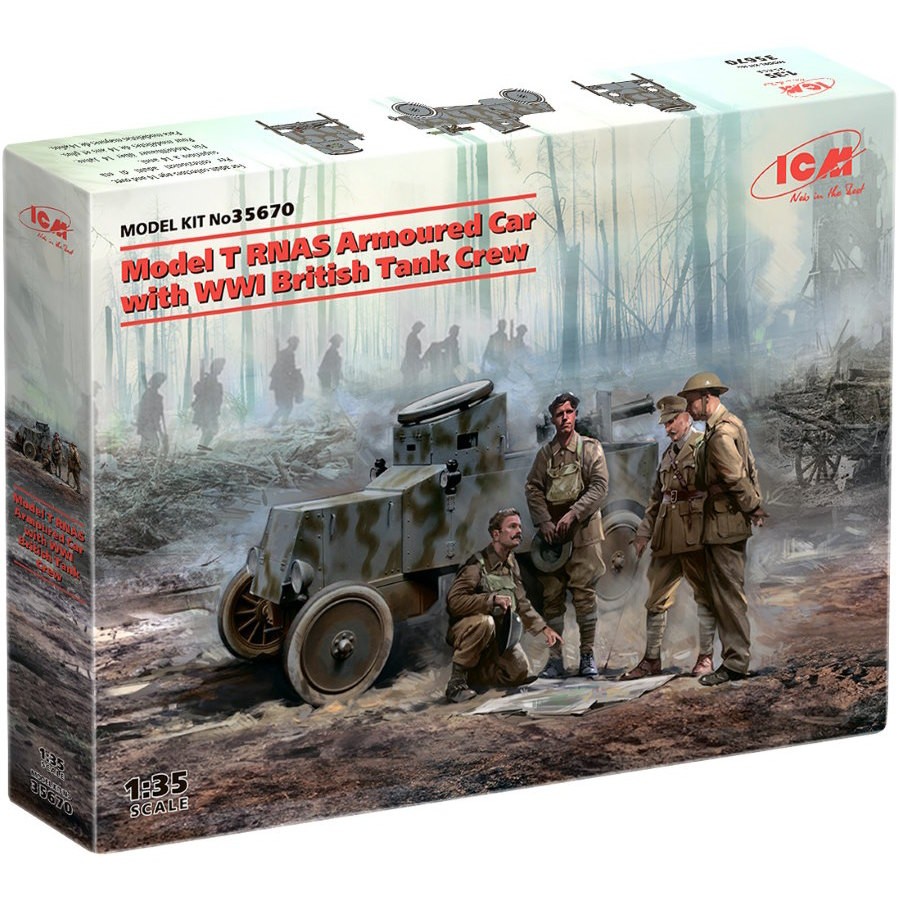 ICM Model T RNAS with WWI British Tank Crew (1:35)