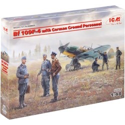 ICM Bf 109F-4 with German Ground Personnel (1:48)