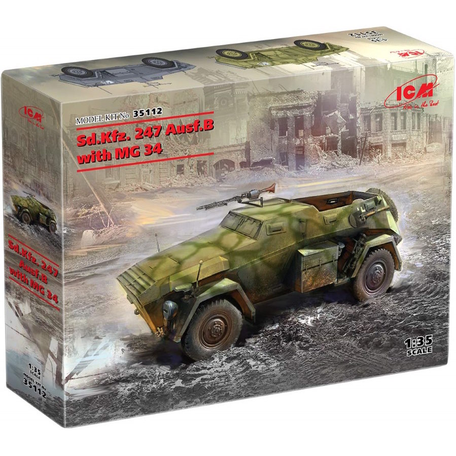ICM Sd.Kfz. 247 Ausf.B with MG 34 Machine Gun (1:35)