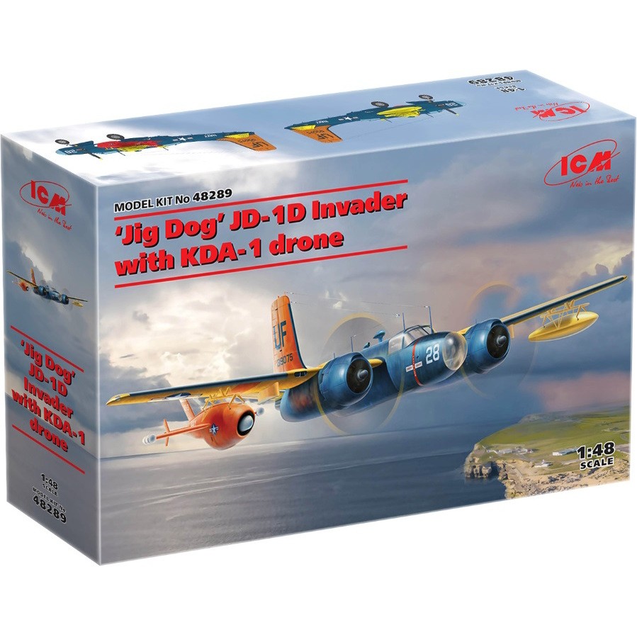 ICM Jig Dog JD-1D Invader with KDA-1 Drone (1:48)