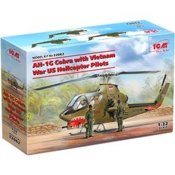 ICM AH-1G Cobra with Vietnam War US Helicopter Pilots (1:32)