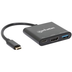 MANHATTAN USB-C to HDMI 3-in-1 Docking Converter with Power Delivery