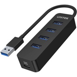 Unitek uHUB Q4 4 Ports Powered USB 3.0 Hub with USB-C Power Port