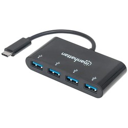 MANHATTAN 4-Port USB 3.0 Type-C Hub