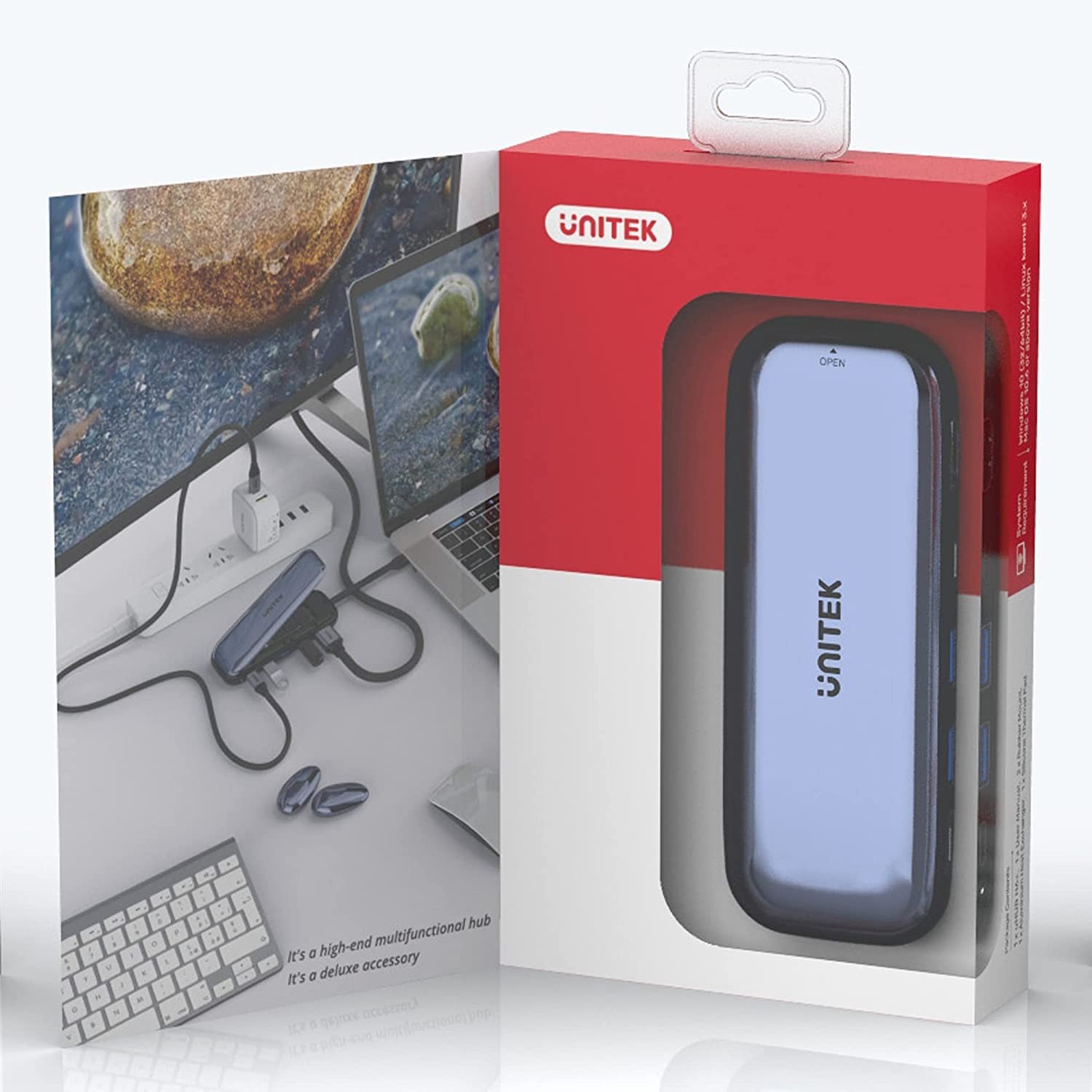 Unitek uHUB H6 Storage 6-in-1 USB-C M.2 SSD Storage Hub with 10Gbps Data