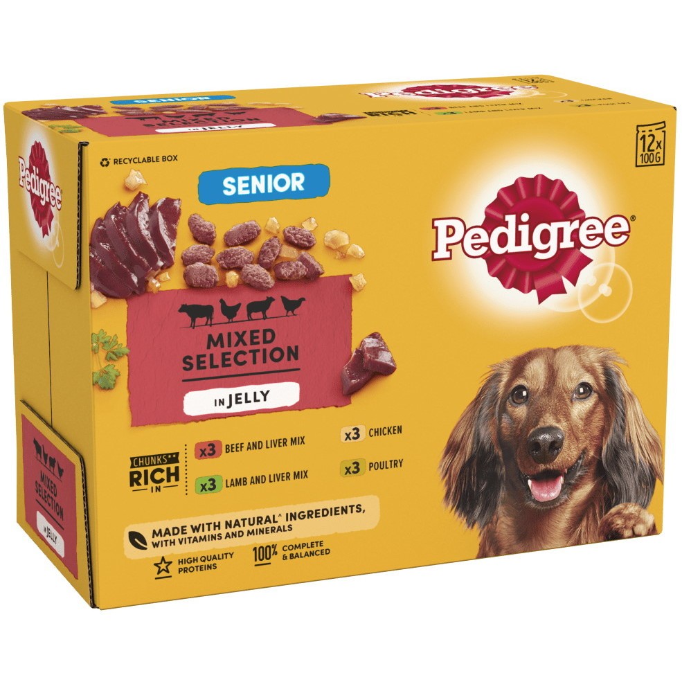 Pedigree Senior Mixed Selection in Jelly 12 pcs 12&nbsp;шт