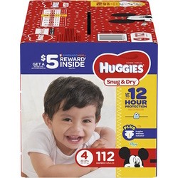 Huggies Snug and Dry 4 / 112 pcs