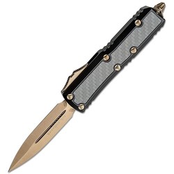 Microtech Daytona Double Edge Bronze CF Inlay