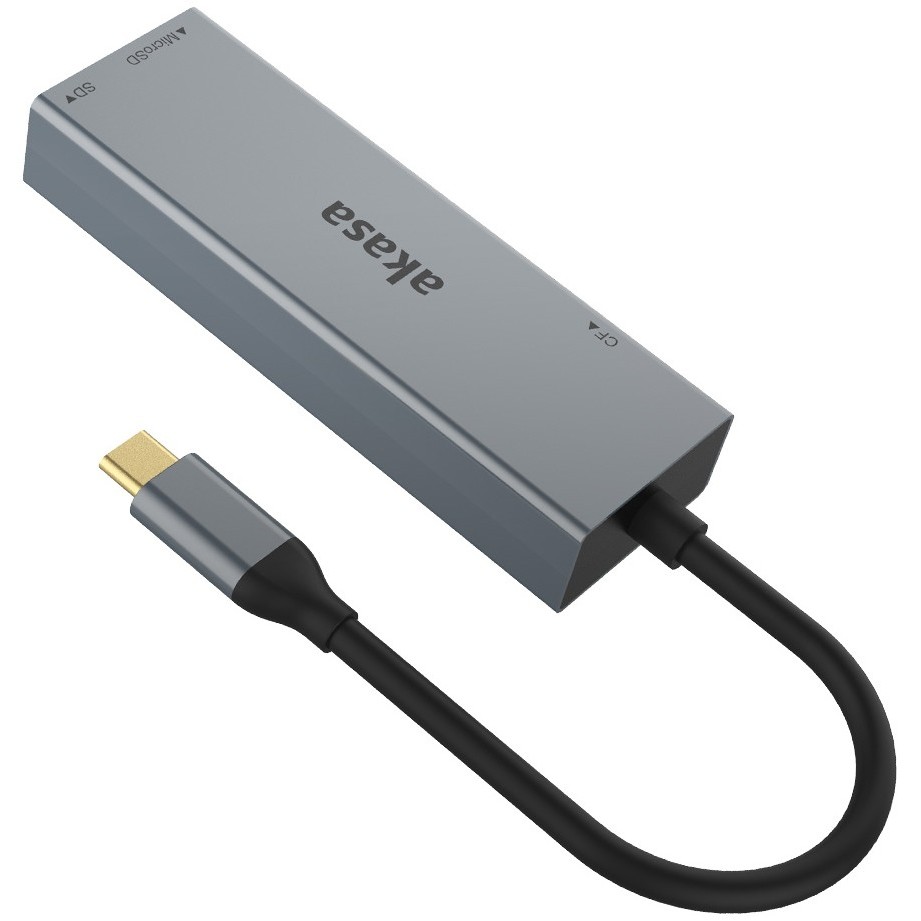 Akasa USB 3.2 Type-C 3-in-1 Card Reader