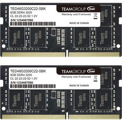 Team Group Elite SO-DIMM DDR4 2x8Gb TED416G3200C22DC-S01