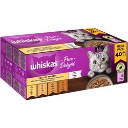 Whiskas 1+ Pure Delight Poultry Selection in Jelly  40 pcs