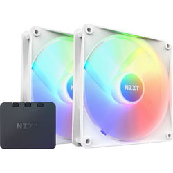 NZXT F140 RGB Core Twin Pack White