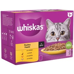 Whiskas 1+ Poultry Feasts in Gravy  80 pcs