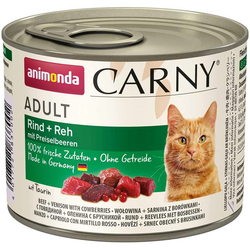 Animonda Adult Carny Beef/Venison with Cowberries  200 g 6 pcs