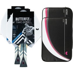 Butterfly 2x Timo Boll Vision 2000 + 2x Drive Case II