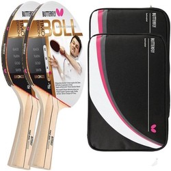 Butterfly 2x Timo Boll Bronze 85010 + 2x Drive Case II