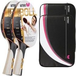 Butterfly 2x Timo Boll Gold 85020 + 2x Drive Case II