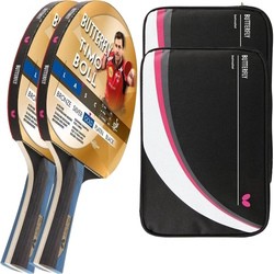 Butterfly 2x Timo Boll Gold 85021 + 2x Drive Case II